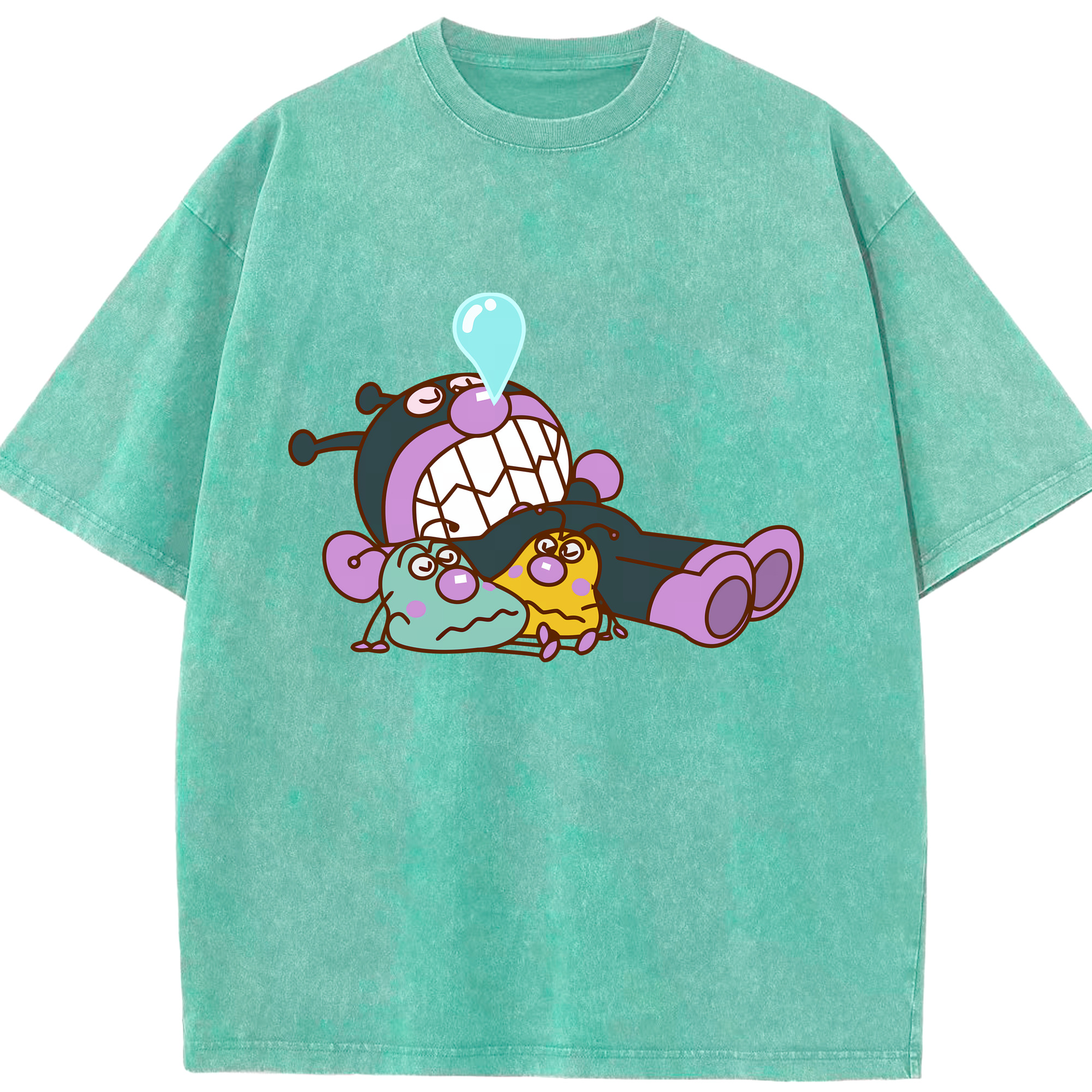 （画像用） アンパンマン Anpanman 綿100% ヴィンテージ風 半袖Tシャツ（フロントプリント）